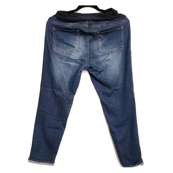 LED Luxe Essential Denim Maternity Faded Jeans 30 - Picture 2 of 4